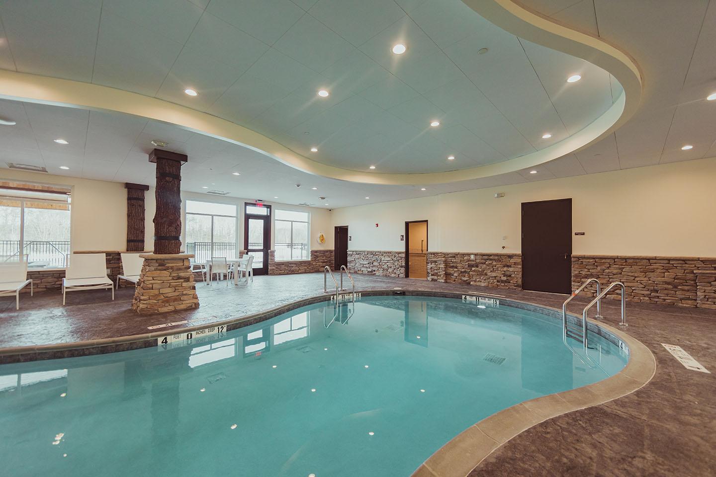 Pool area interior pool