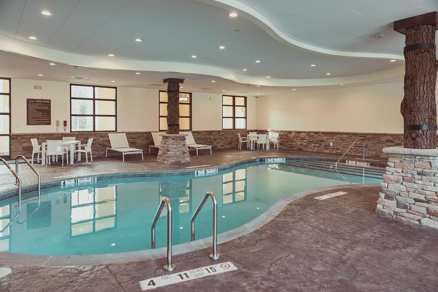 Pool area interior pool