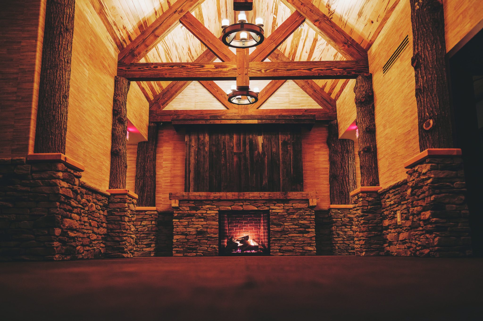 The Barn fireplace